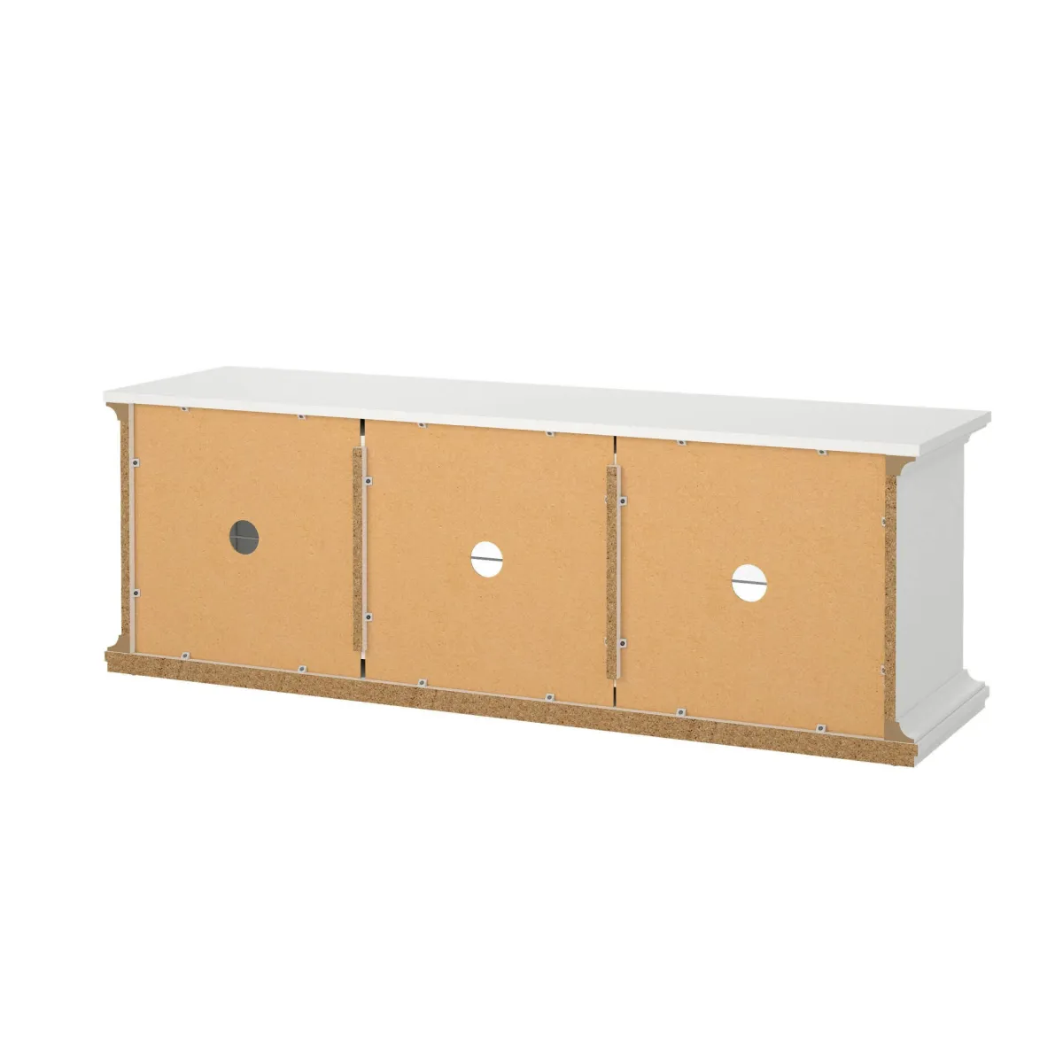 Mobili Porta Tv > Dmora Mobile TV 149x41x50h cm 2 ante - Damrey Bianco