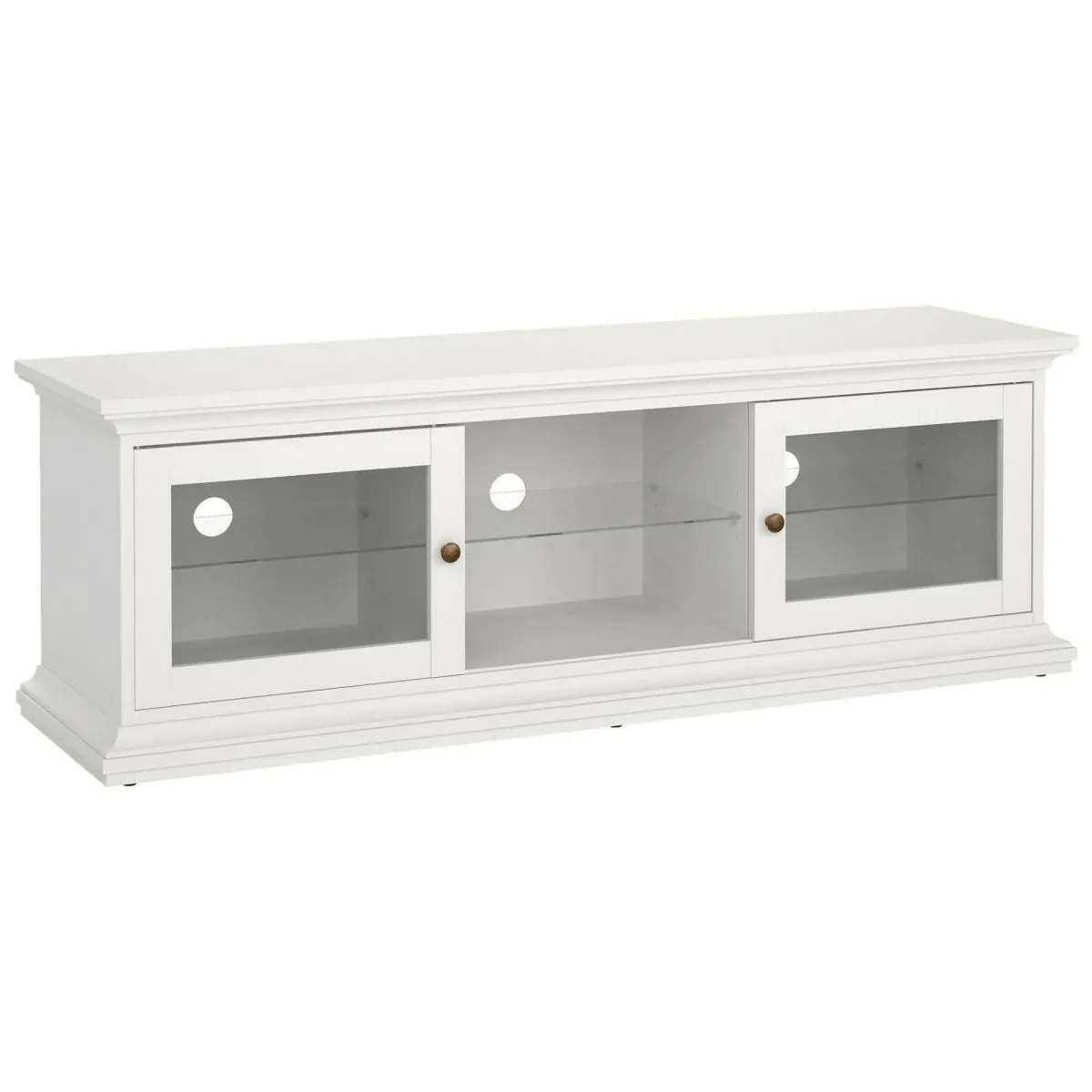 Mobili Porta Tv > Dmora Mobile TV 149x41x50h cm 2 ante - Damrey Bianco