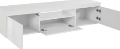 Salotto > Dmora Mobile TV 160x40x35h cm 3 ante - Edoarda Bianco
