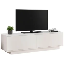 Mobile TV bianco 140x35x38h cm 2 ante - Kenneth