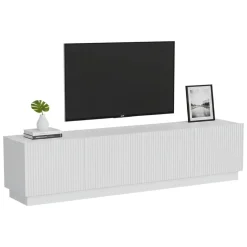 Mobile TV bianco 200x40x48h cm 4 ante - Macherio
