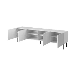 Mobili Porta Tv > Dmora Mobile TV 200x42x52h cm 4 ante - Priocca Bianco