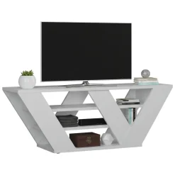 Mobili Porta Tv|Salotto > Dmora Mobile TV 110x30x40h cm in legno - Amazzonite Bianco