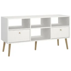 Mobile TV bianco 117x39x60h cm in legno - Conte