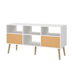 Mobile TV bianco 117x39x60h cm in legno - Conte