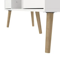 Mobile TV bianco 117x39x60h cm in legno - Conte