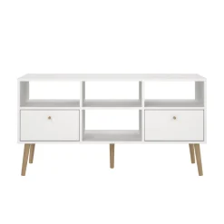 Mobile TV bianco 117x39x60h cm in legno - Conte