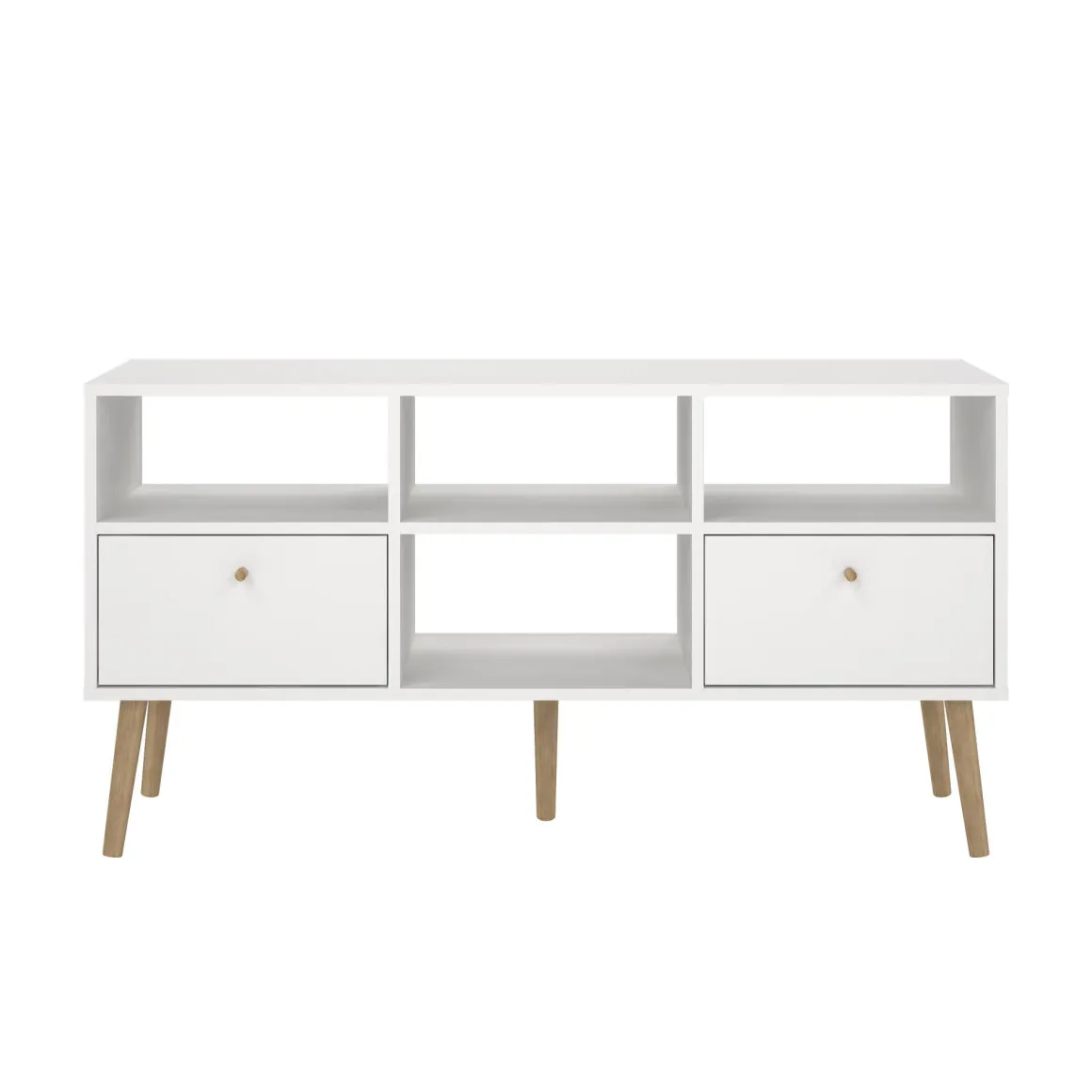 Mobile TV bianco 117x39x60h cm in legno - Conte