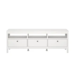 Mobili Porta Tv > Dmora Mobile TV 151x38x54h cm in legno - Astana Bianco