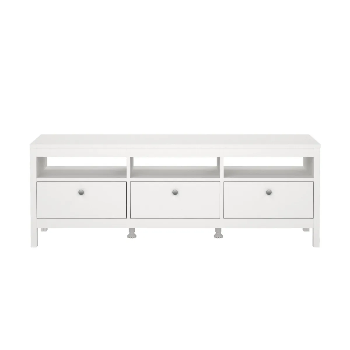 Mobili Porta Tv > Dmora Mobile TV 151x38x54h cm in legno - Astana Bianco