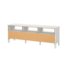 Mobili Porta Tv > Dmora Mobile TV 151x38x54h cm in legno - Astana Bianco