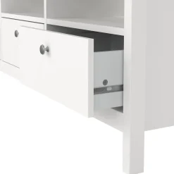 Mobili Porta Tv > Dmora Mobile TV 151x38x54h cm in legno - Astana Bianco
