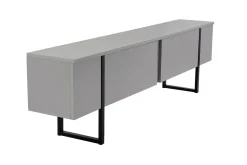 Mobile TV grigio e nero 180x29x50h cm 2 ante - Lilith