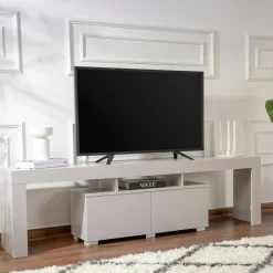 Mobili Porta Tv > Dmora Mobile TV 180x31x50h cm 2 ante - Andarna Grigio