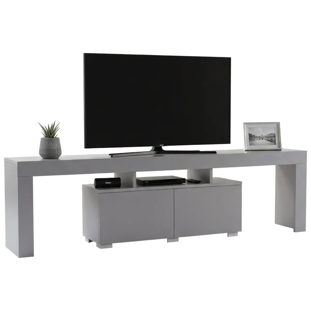 Mobili Porta Tv > Dmora Mobile TV 180x31x50h cm 2 ante - Andarna Grigio