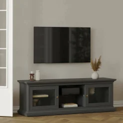 Mobili Porta Tv > Dmora Mobile TV 149x41x50h cm 2 ante - Damrey Grigio