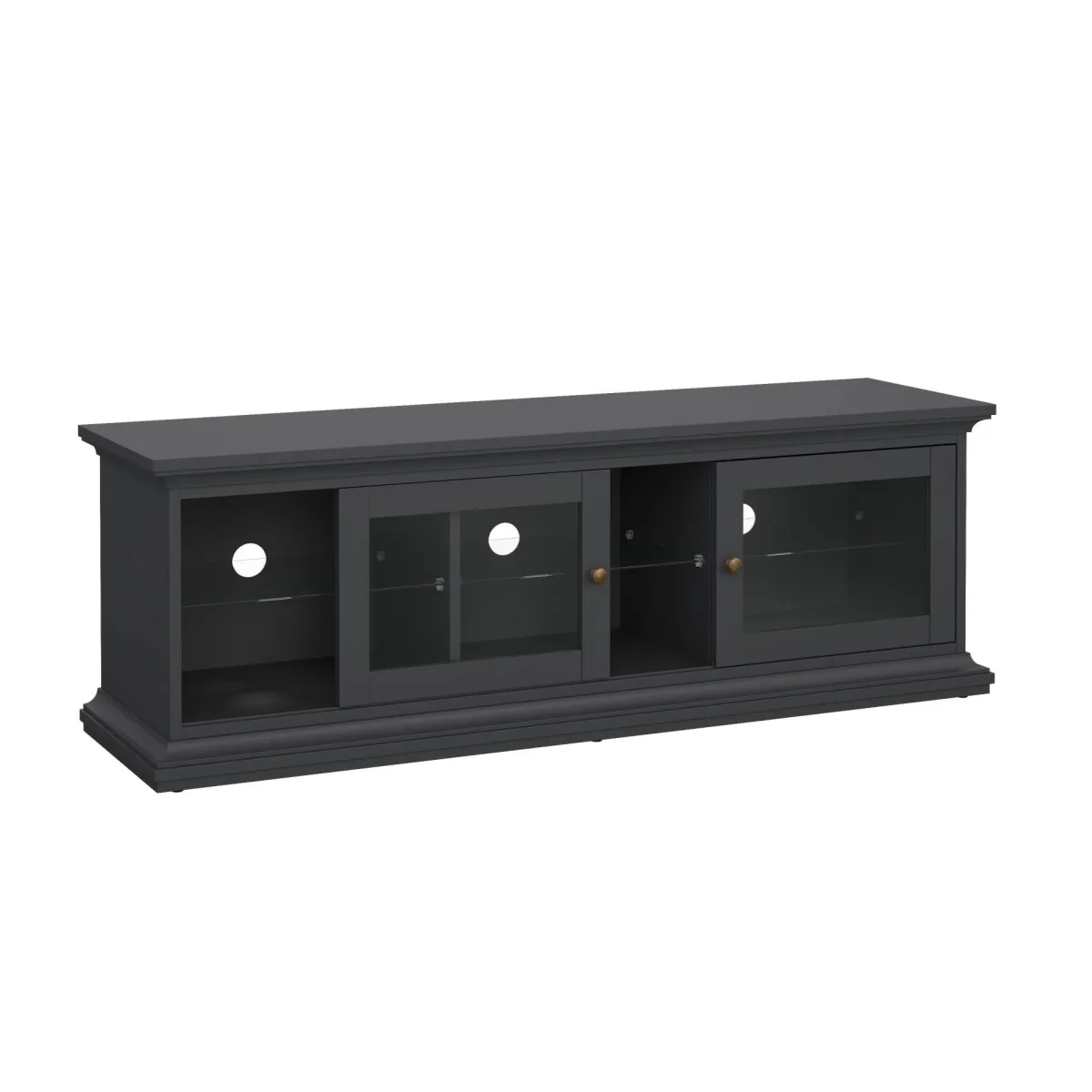 Mobili Porta Tv > Dmora Mobile TV 149x41x50h cm 2 ante - Damrey Grigio