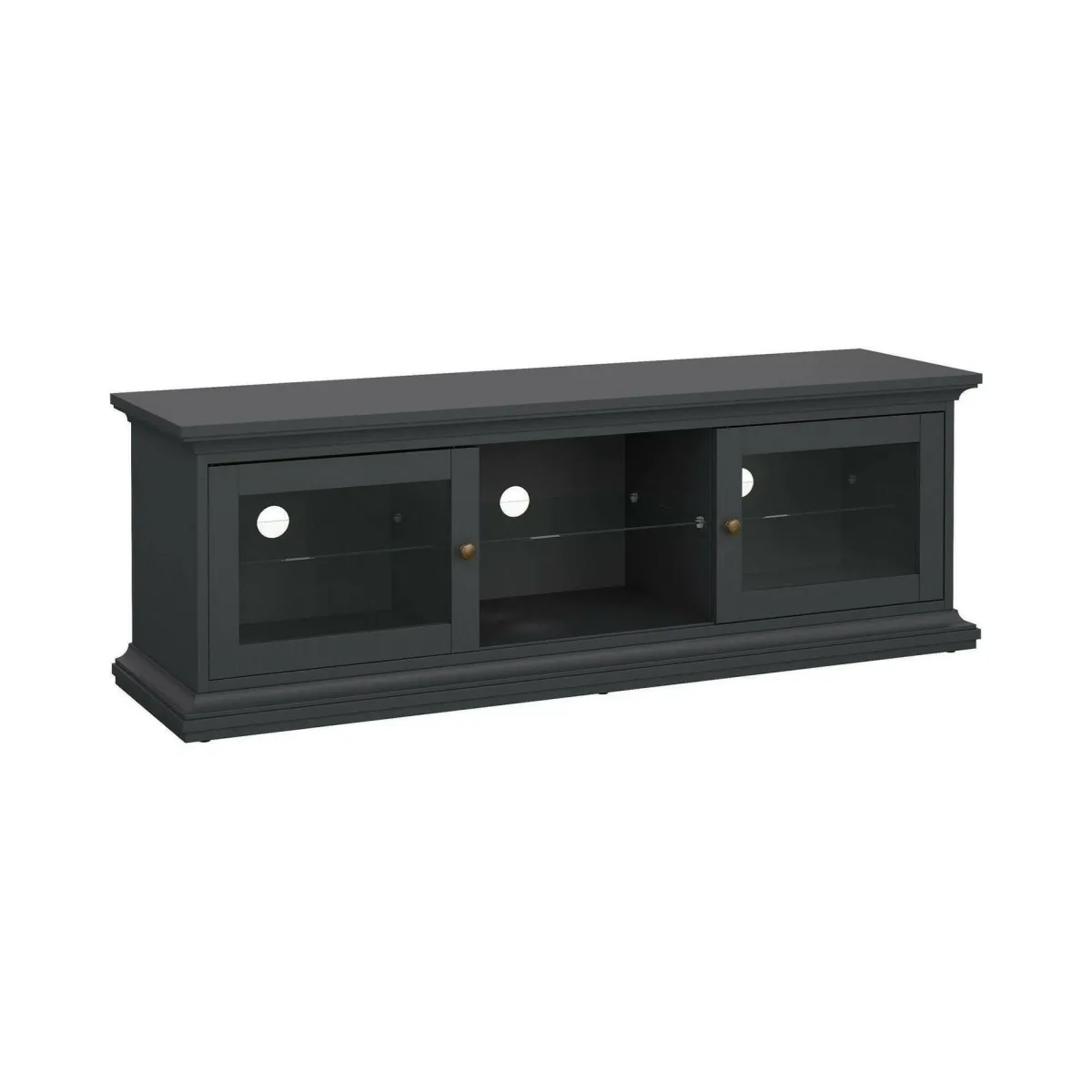 Mobili Porta Tv > Dmora Mobile TV 149x41x50h cm 2 ante - Damrey Grigio