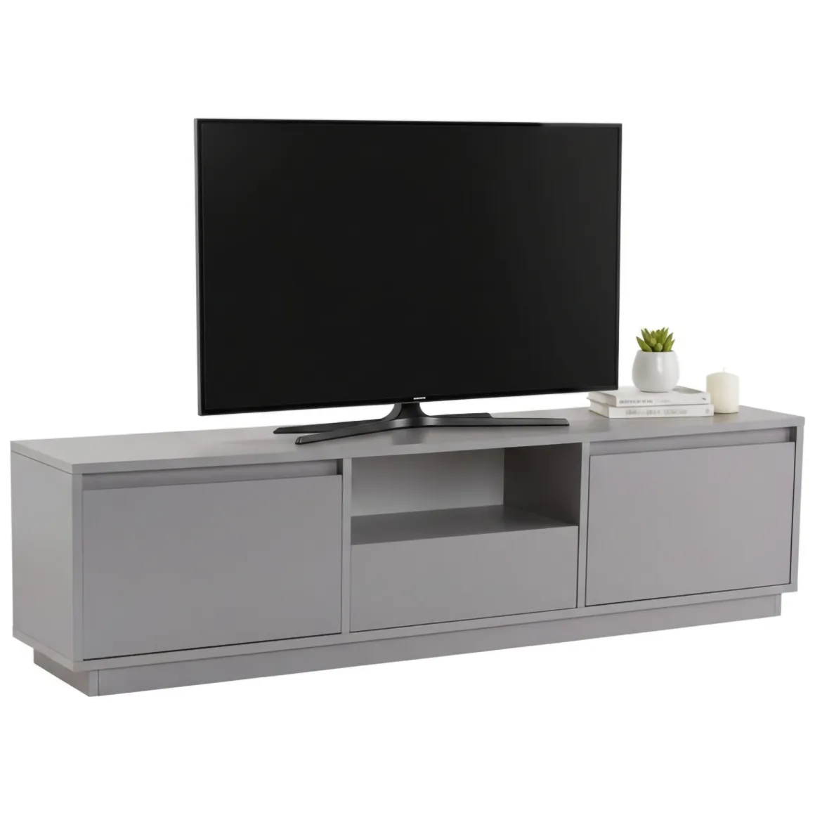 Mobile TV grigio 160x29x42h cm 3 ante - Morrigan