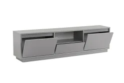 Mobile TV grigio 160x29x42h cm 3 ante - Morrigan