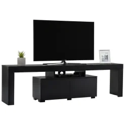 Mobili Porta Tv > Dmora Mobile TV 180x31x50h cm 2 ante - Andarna Nero