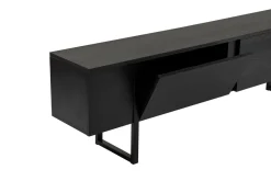 Mobile TV nero 180x29x50h cm 2 ante - Lilith
