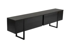 Mobile TV nero 180x29x50h cm 2 ante - Lilith