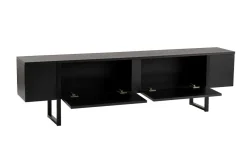 Mobile TV nero 180x29x50h cm 2 ante - Lilith