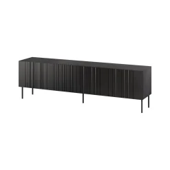 Mobili Porta Tv > Dmora Mobile TV 200x42x60h cm 4 ante - Sospiro Nero