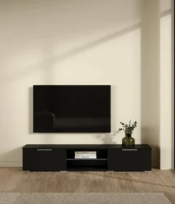 Mobile TV nero 172x39x33h cm in legno - Ammiro