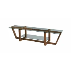 Mobile TV noce 158x35x35h cm in legno - Arienzo
