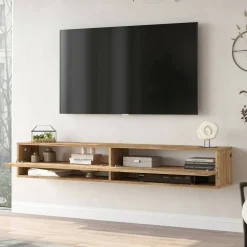 Mobile TV quercia 180x31x29h cm 2 ante - Compasso