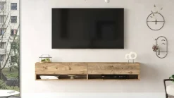 Mobile TV quercia 180x31x29h cm 2 ante - Compasso