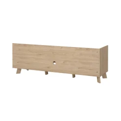 Mobile TV rovere e bianco 181x51x61h cm 2 ante e 1 cassetto - Agathis