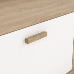 Mobile TV rovere e bianco 181x51x61h cm 2 ante e 1 cassetto - Agathis