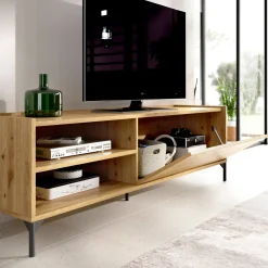 Mobile TV rovere nodi 155x43x47h cm modulabile - Allesia