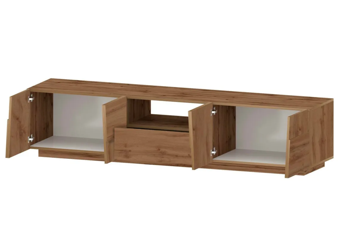 Mobile TV rovere 220x44x46h cm 4 ante e 1 cassetto - Maestrale