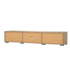 Mobili Porta Tv > Dmora Mobile TV rovere 172x39x33h cm in legno - Ammiro Marrone Rovere