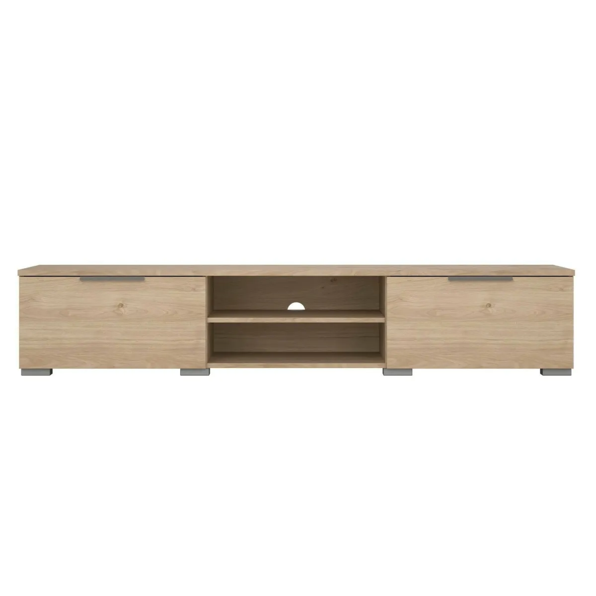 Mobili Porta Tv > Dmora Mobile TV rovere 172x39x33h cm in legno - Ammiro Marrone Rovere