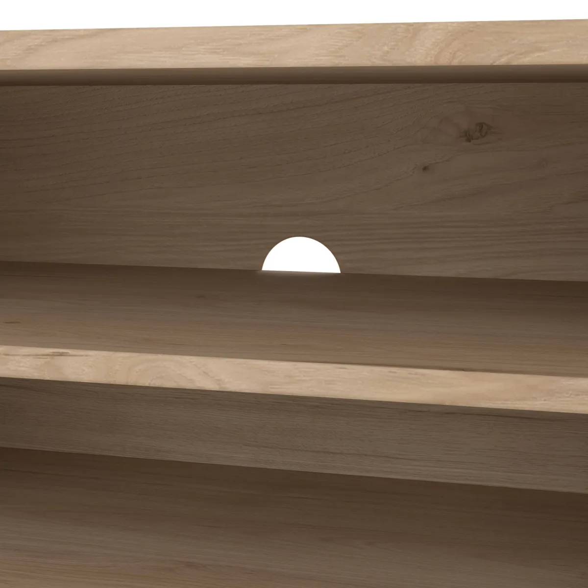 Mobili Porta Tv > Dmora Mobile TV rovere 172x39x33h cm in legno - Ammiro Marrone Rovere