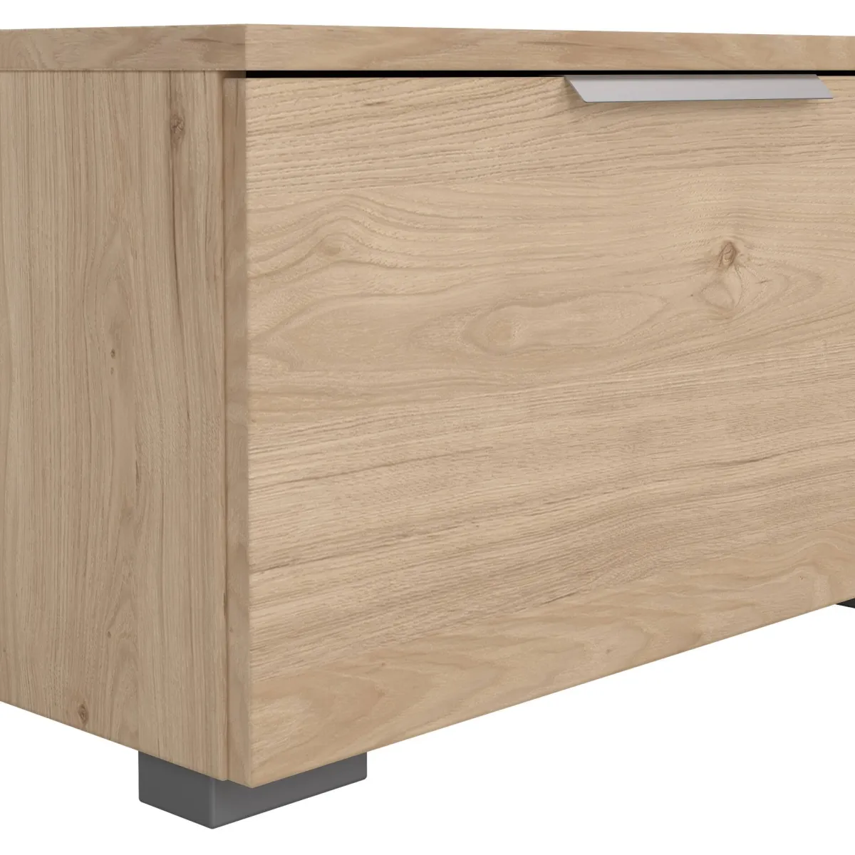 Mobili Porta Tv > Dmora Mobile TV rovere 172x39x33h cm in legno - Ammiro Marrone Rovere