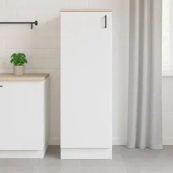 Mobile verticale 60x148h cm bianco e rovere - Aveny