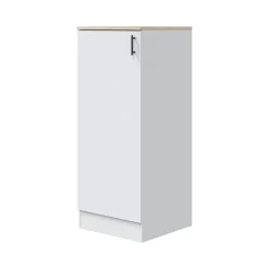 Mobile verticale 60x148h cm bianco e rovere - Aveny