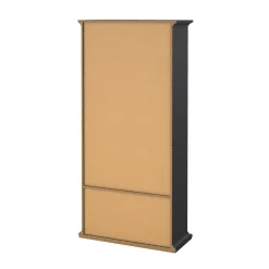 Vetrine > Dmora Mobile vetrina cucina classico 2 ante 96x41x200h cm - Honore Grigio