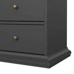 Vetrine > Dmora Mobile vetrina cucina classico 2 ante 96x41x200h cm - Honore Grigio