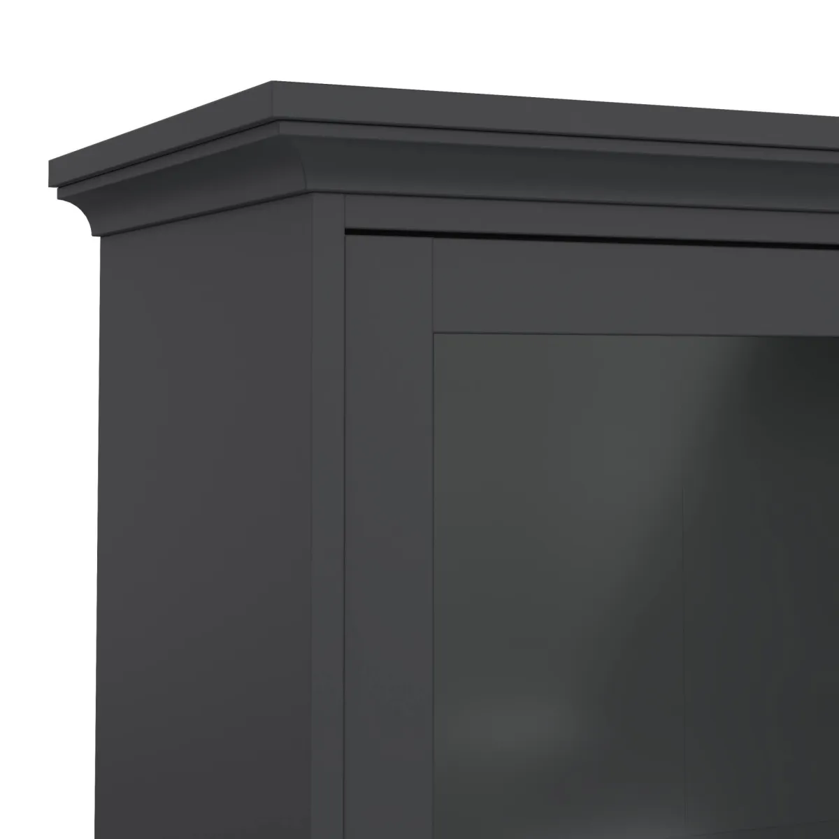 Vetrine > Dmora Mobile vetrina cucina classico 2 ante 96x41x200h cm - Honore Grigio