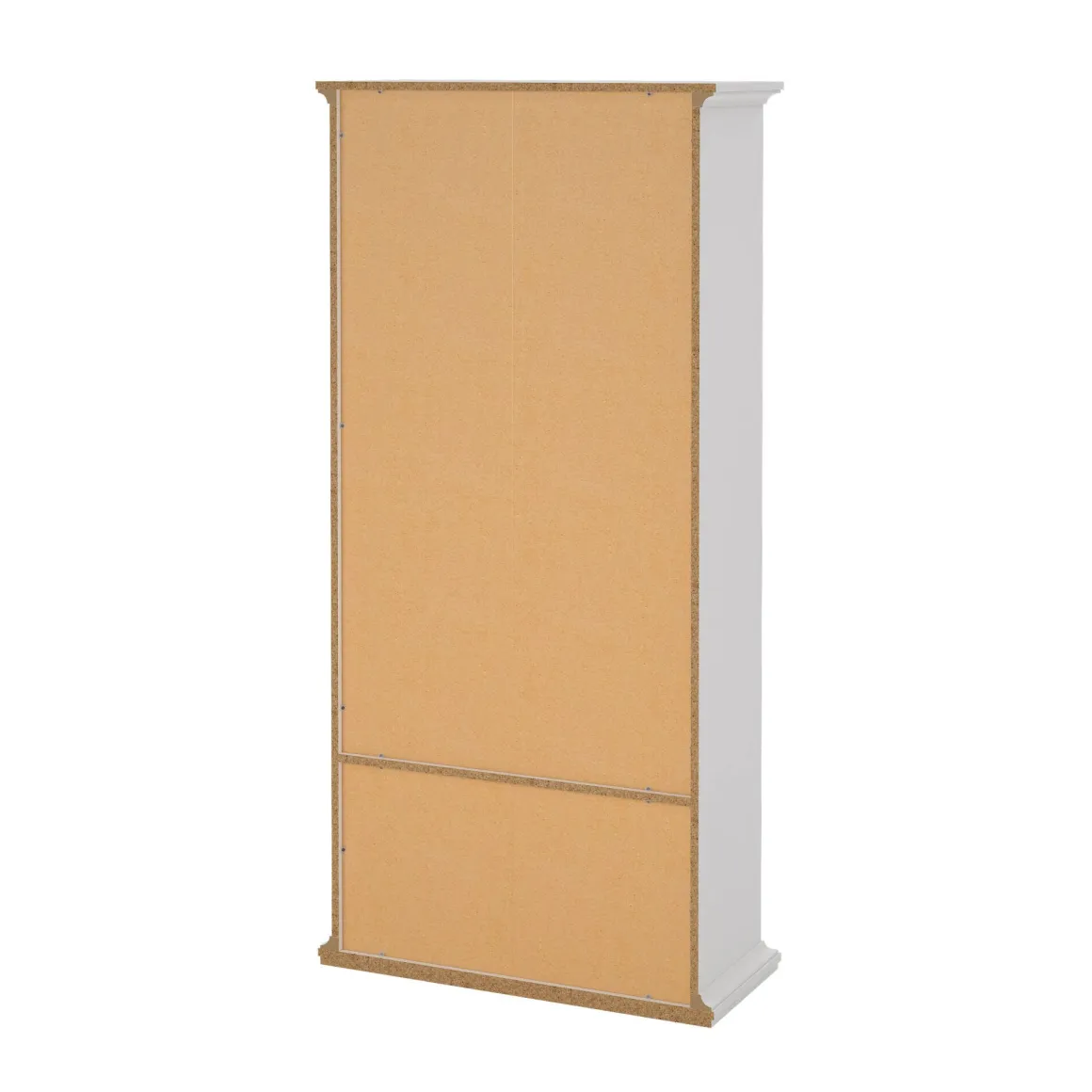 Mobile vetrina vintage 2 ante 96x41x200h cm bianco - Honore