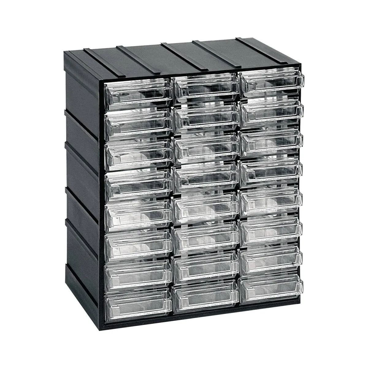 Altri Armadi Multiuso|Lavanderia > Dmora Organiser antracite cassetti scorrevoli 19x23h cm - Atanasia Grigio Antracite