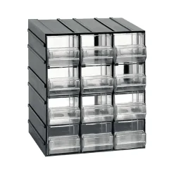 Organiser antracite con cassetti 19x23h cm - Atanasia