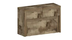 Panche > Dmora Panca allungabile acero 290x25x45h cm - Yutu Marrone Acero